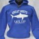 Great White Shark sweatshirt - Royal Blue - hoodie Adult Sweatshirt