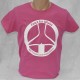 Peace For Whales t-shirt - Heliconia Pink - short-sleeved Ladies